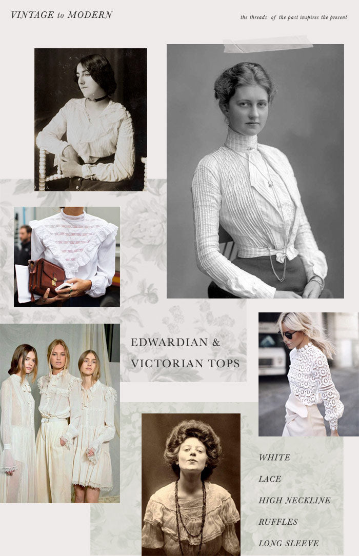 Vintage to Modern: Edwardian & Victorian Tops